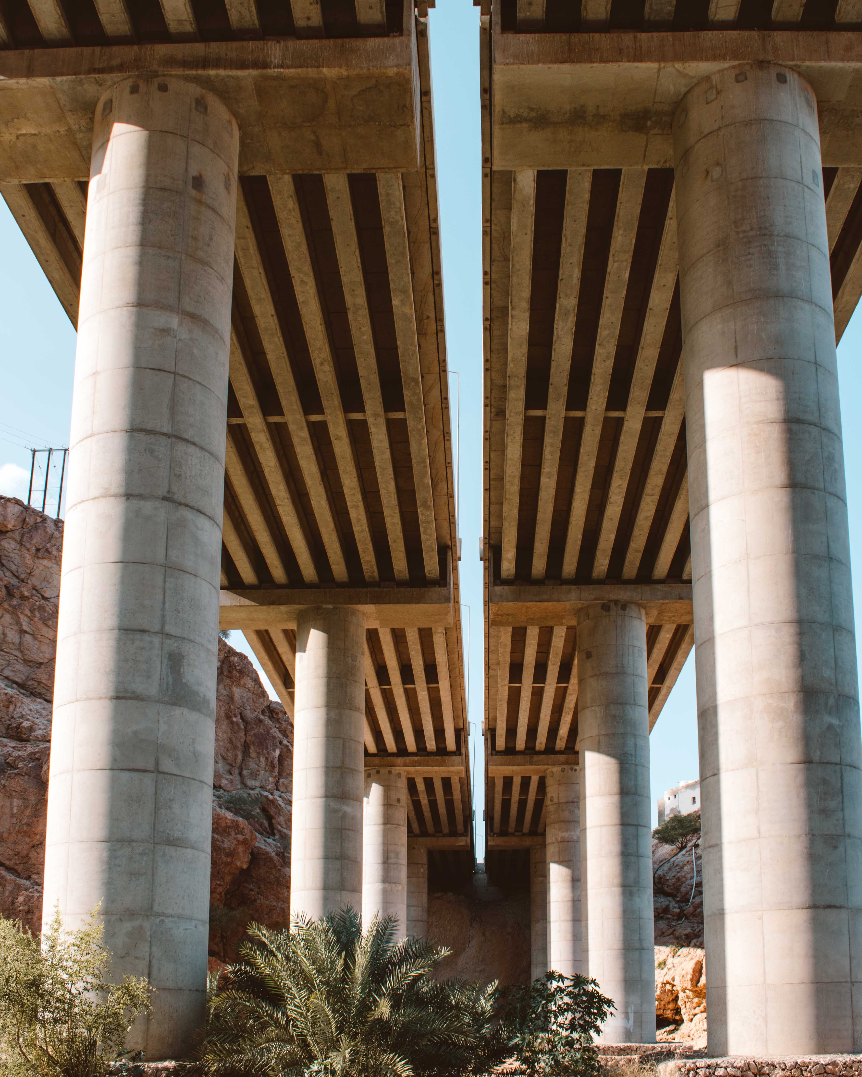 Bridge on Muscat to Sur road over Wadi Shab